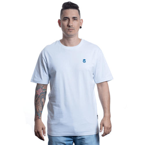 Camiseta Comfort Palm Dragon - Branco