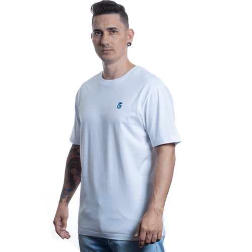 Camiseta Comfort Palm Dragon - Branco