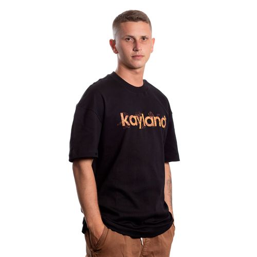 Camiseta Wide Outline Lótus - Preto