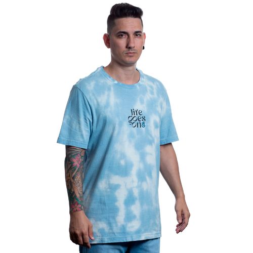 Camiseta Whased Life Goes On - Azul