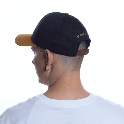 Boné Aba Curva  SnapBack Bicolor - Preto