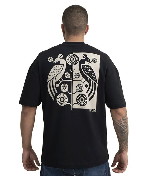 Camiseta Wide Pássaros Geo