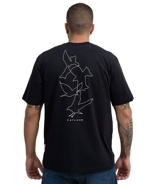 Camiseta Comfort Pássaros Linhas
